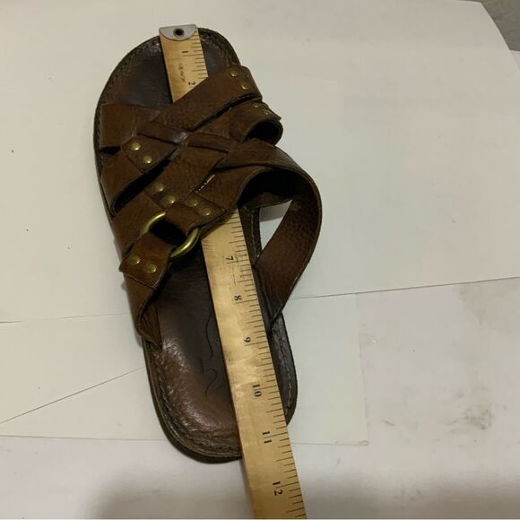 Frye Men Leather LudLow Slide Sandals Size 10 (11.25”) main image 9